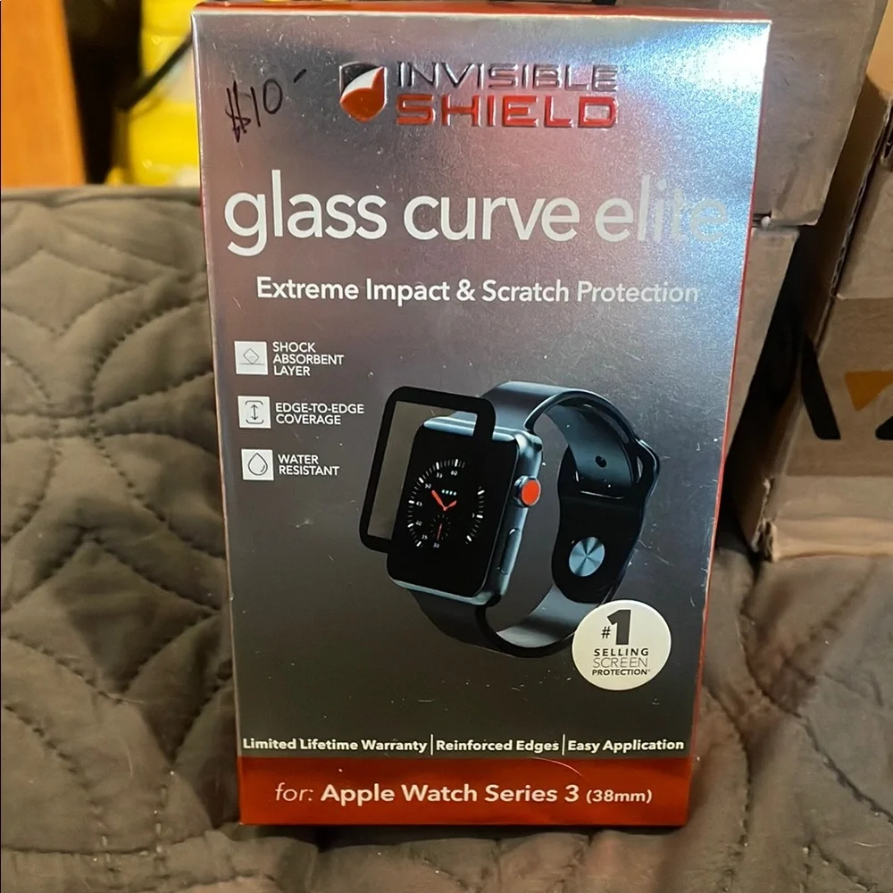 invisibleshield glass curve apple watch series 3 38mm screen protector